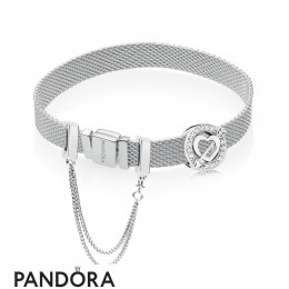 Pandora Reflexions Asymmetric Hearts Bracelet Set Jewelry