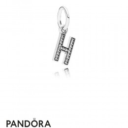 Pandora Alphabet Symbols Charms Letter H Pendant Charm Clear Cz Jewelry