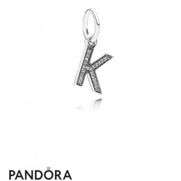 Pandora Alphabet Symbols Charms Letter K Pendant Charm Clear Cz Jewelry