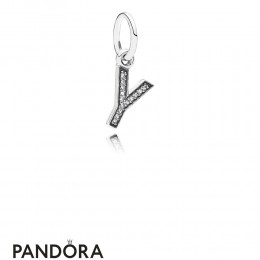 Pandora Alphabet Symbols Charms Letter Y Pendant Charm Clear Cz Jewelry