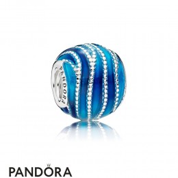 Women's Pandora Blue Swirls Charm Jewelry