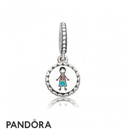 Pandora Family Charms Dad Stick Figure Pendant Charm Mixed Enamel Jewelry