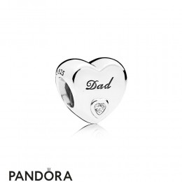 Pandora Family Charms Dad's Love Charm Clear Cz Jewelry