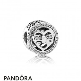 Pandora Friends Charms Loving Ties Charm Clear Cz Jewelry