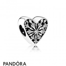 Pandora Nature Charms Heart Of Winter Charm Clear Cz Jewelry