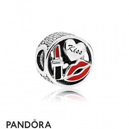 Pandora Passions Charms Chic Glamour Glamour Kiss Charm Mixed Enamel Clear Cz Jewelry