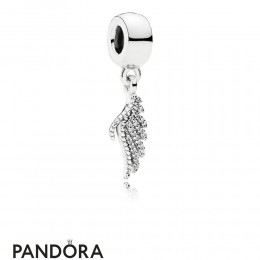 Pandora Pendant Charms Majestic Feather Pendant Charm Clear Cz Jewelry