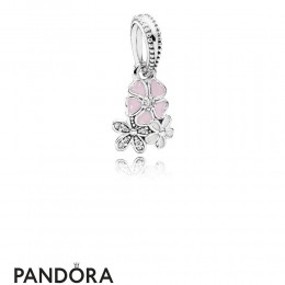 Pandora Pendant Charms Poetic Blooms Pendant Charm Mixed Enamels Clear Cz Jewelry