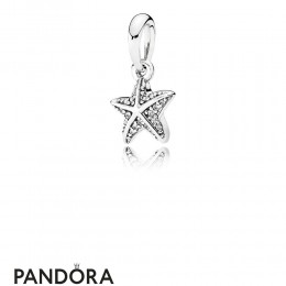 Pandora Pendant Charms Tropical Starfish Pendant Clear Cz Jewelry