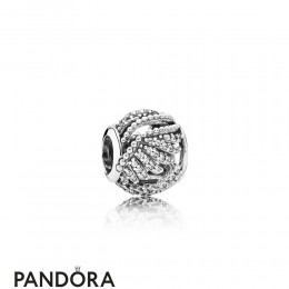 Pandora Sparkling Paves Charms Majestic Feathers Clear Cz Jewelry