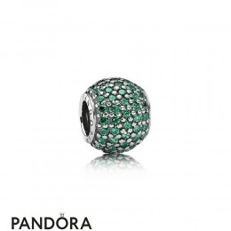 Pandora Sparkling Paves Charms Pave Lights Charm Dark Green Cz Jewelry