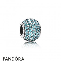 Pandora Sparkling Paves Charms Pave Lights Charm Teal Cz Jewelry