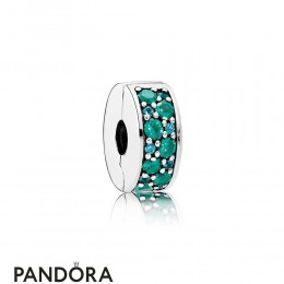 Pandora Touch Of Color Charms Mosaic Shining Elegance Clip Multi Colored Crystals Teal Cz Jewelry