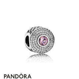 Pandora Touch Of Color Charms Radiant Splendor Charm Blush Pink Crystal Clear Cz Jewelry