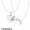 Women's Pandora Best Friends Forever Necklace Gift Set Jewelry
