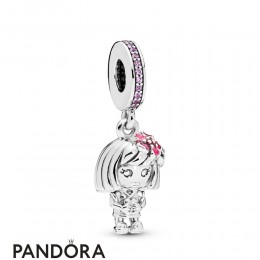 Women's Pandora Chinese Flower Girl Charm Jewelry