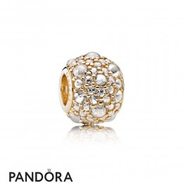 Pandora Collections Shimmering Droplets Charm 14K Gold Jewelry