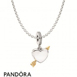 Women's Pandora Cupid Doesn'T Make Mistakes Necklace Gift Set Jewelry