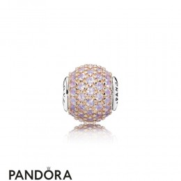 Pandora Essence Love Charm 14K Rose Gold Pink Crystal Jewelry