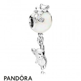 Women's Pandora Mouse And Balloon Hanging Charm Jewelry