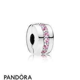 Women's Pandora Pink Shining Path Clip Jewelry
