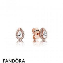 Pandora Rose Radiant Teardrop Earring Studs Jewelry