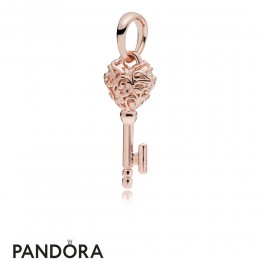 Pandora Rose Regal Key Necklace Pendant Jewelry