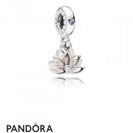 Women's Pandora Serene Lotus Flower Hanging Charm Jewelry
