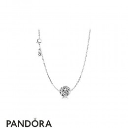 Women's Pandora Sliver Hollowing Silver River Necklace Jewelry