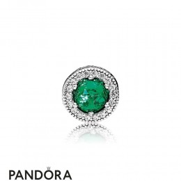 Pandora Winter Collection Optimism Charm Royal Green Crystals Jewelry