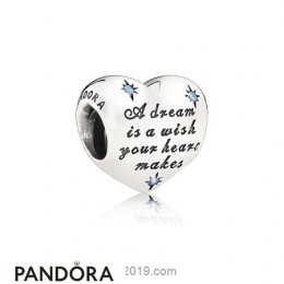 Pandora Disney Charms Cinderella's Dream Charm Fancy Light Blue Cz Jewelry