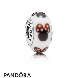 Pandora Disney Charms Classic Disney Minnie Charm Murano Glass Jewelry