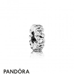 Pandora Disney Charms Mickey All Around Spacer Clear Cz Jewelry
