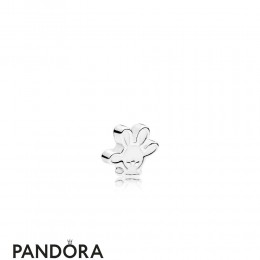 Pandora Disney Charms Mickey Glove Petite Charm White Enamel Jewelry