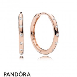 Pandora Earrings Droplets Hoop Earrings Pandora Rose Jewelry