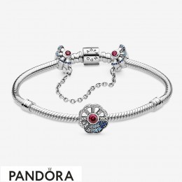 Women's Pandora Blue & Pink Bracelet Set Jewelry