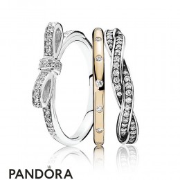 Women's Pandora Bonds Of Love Ring Stack Jewelry