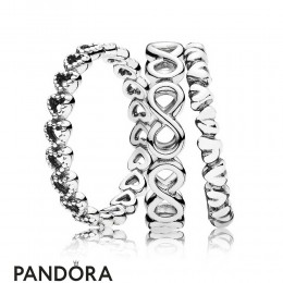 Women's Pandora Eternal Love Ring Stack Jewelry