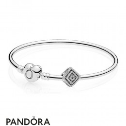 Women's Pandora Geometric Lines Bangle Set Jewelry