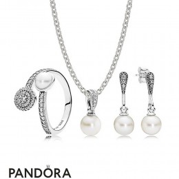 Women's Pandora Radiant Glow Pearl Gift Set Jewelry