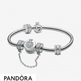 Pandora Signature Bracelet & Charms Set Jewelry