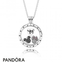 Pandora Disney Sparkling Mickey Floating Locket Set Jewelry