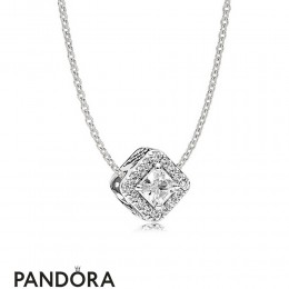 Women's Pandora Geometric Radiance Necklace Gift Set Jewelry