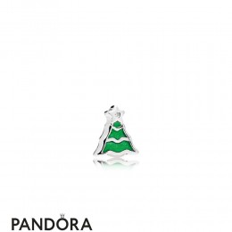 Pandora Lockets Christmas Tree Petite Charm Green Enamel Jewelry