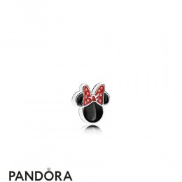 Pandora Lockets Disney Minnie Icon Petite Charm Red Black Enamel Jewelry