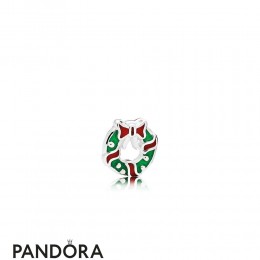 Pandora Lockets Holiday Wreath Petite Charm Berry Red Green Enamel Jewelry
