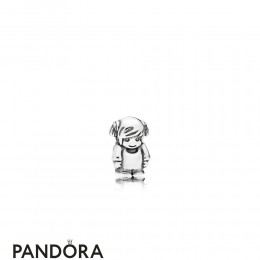 Pandora Lockets Pandora Little Girl Petite Charm 925 Silver Jewelry