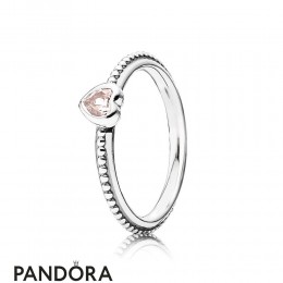 Pandora Rings One Love Ring Synthetic Pink Sapphire Jewelry