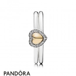 Pandora Rings Pandora Two Become One Puzzle Ring Set Brands Jewelry